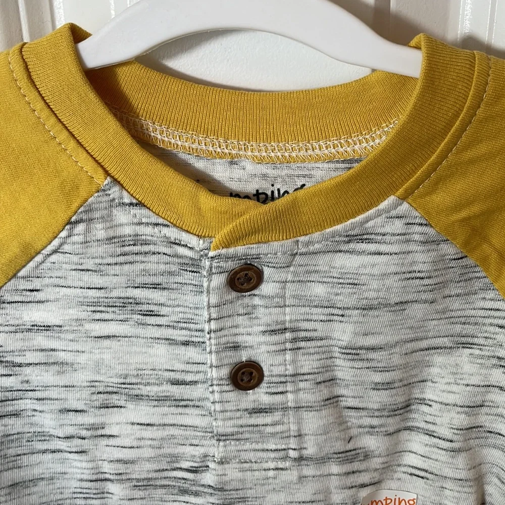 Jumping Beans Baby Boys Size FALL Henley Long Sleeve Shirt Bundle Size 12 Months - Picture 4 of 12